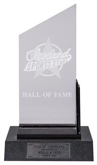 1995 Cleveland Sports Stars Hall of Fame Awarded to World B. Free on 6/9/95 (Free LOA)